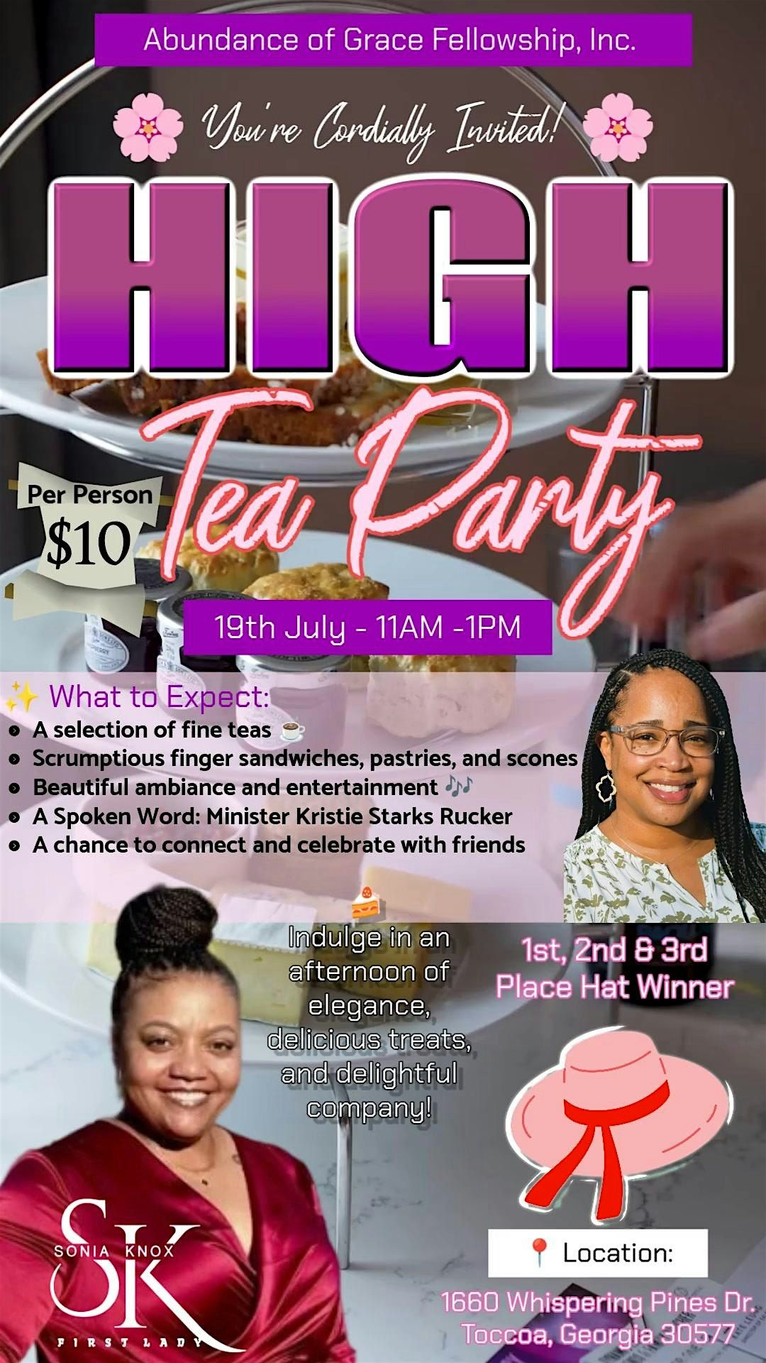 Ladies Tea Party 2025, 19 July | Event in Toccoa | AllEvents