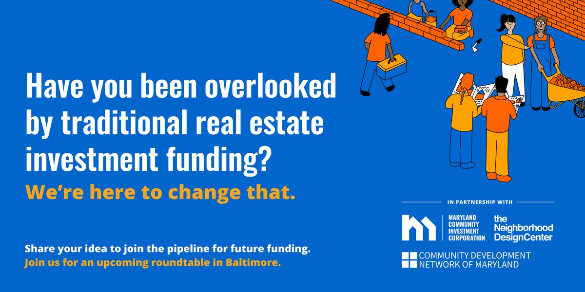 Building Equitable Futures with Maryland Community Investment Corporation, 4 September | Event in Baltimore