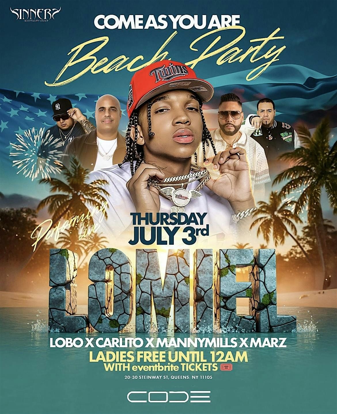 LOMIEL EN VIVO | CODE ASTORIA, 3 July | Event in Queens | AllEvents