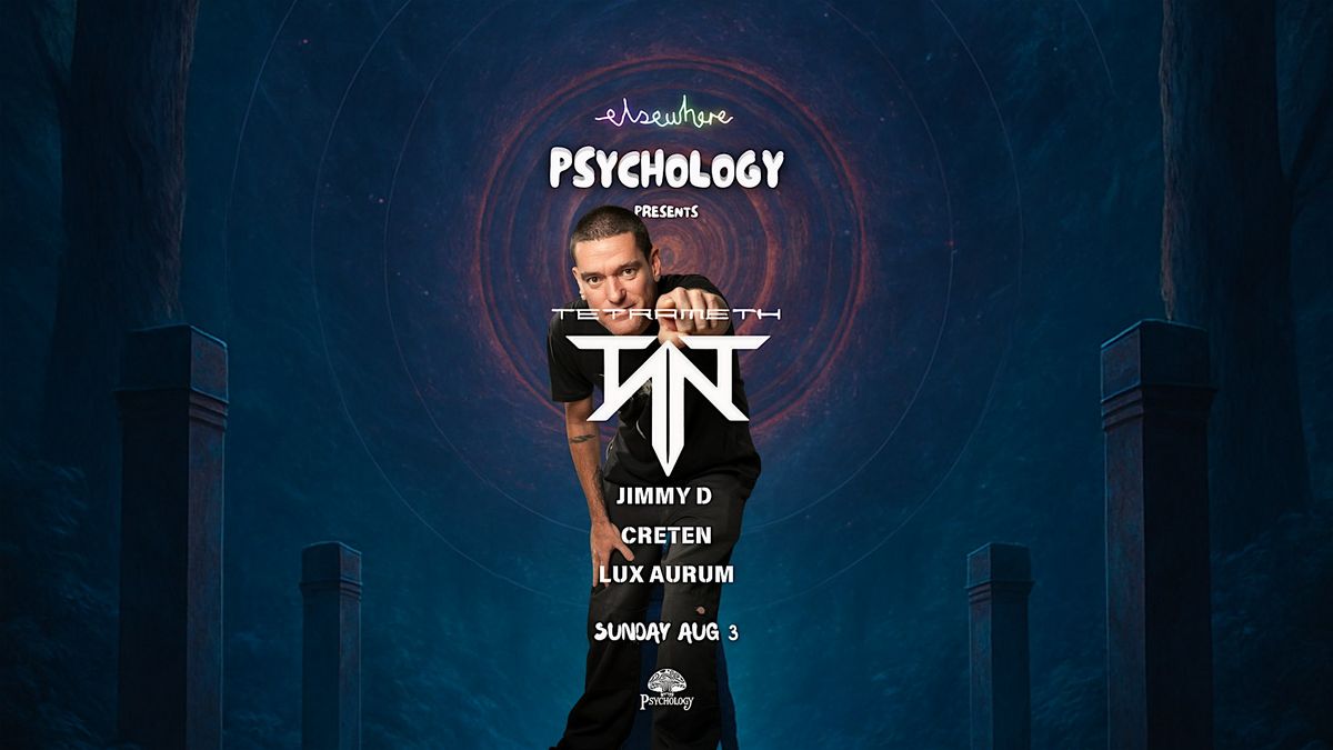 PSYCHOLOGY - Feat TETRAMETH, 3 August | Event in Surfers Paradise | AllEvents