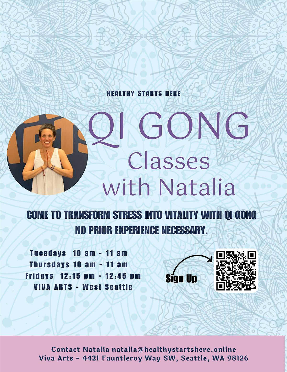 Thursday Noon Transform Stress into Vitality with Qi Gong | Event in Seattle | AllEvents
