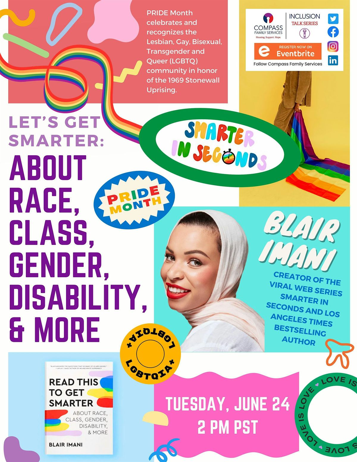 Inclusion Talk Series (PRIDE Month) - Lets Get Smarter ft. Blair Imani ...