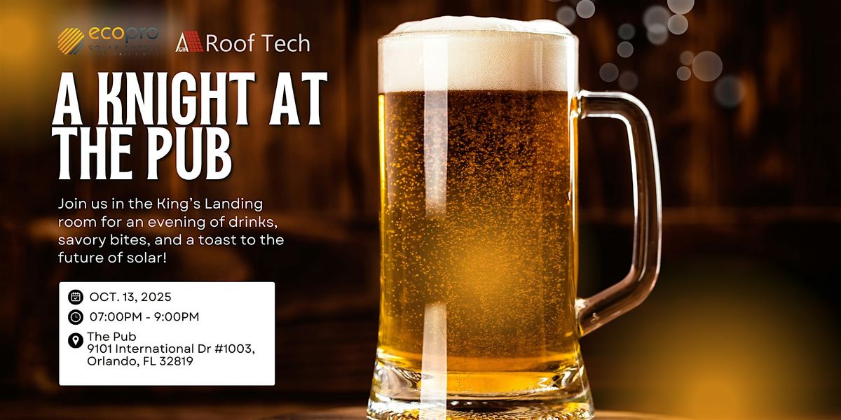 A Knight At The Pub, 13 October | Event in Orlando | AllEvents