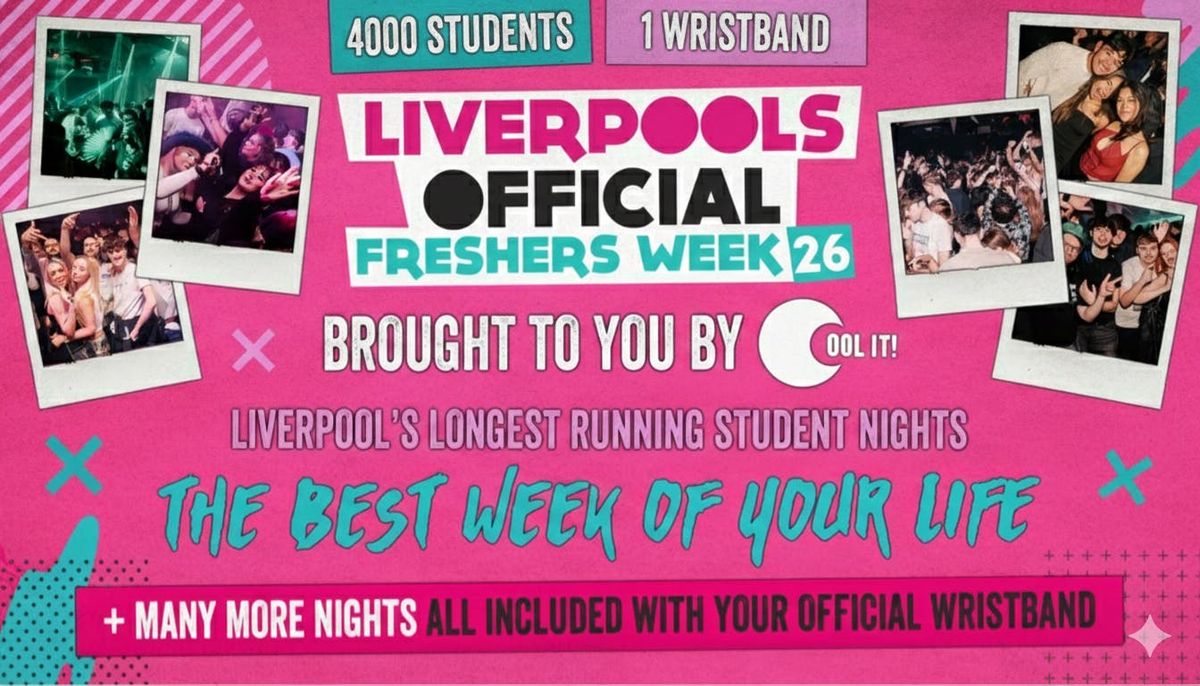 Liverpool's OFFICIAL All Access Freshers Wristband 2026 🎟️