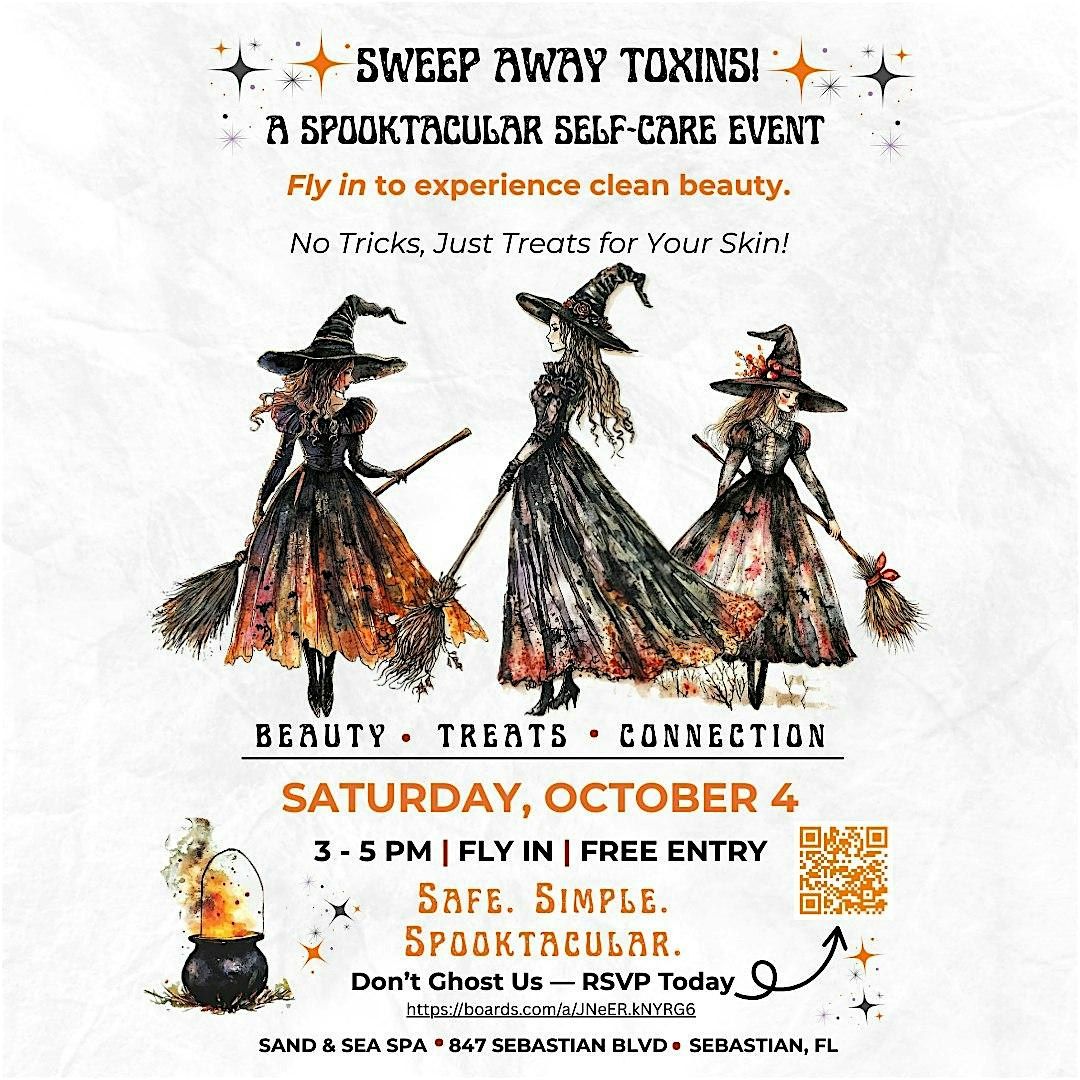 Sweep Away Toxins - a FREE Spooktacular Self-Care Event, 4 October | Event in Sebastian | AllEvents