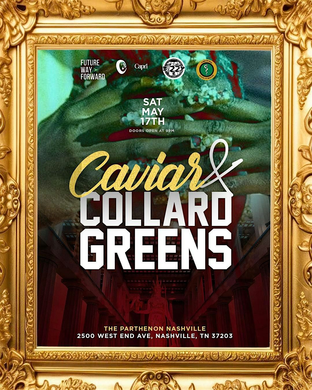 Caviar and Collard Greens at The Parthenon, 17 May | Event in Nashville | AllEvents