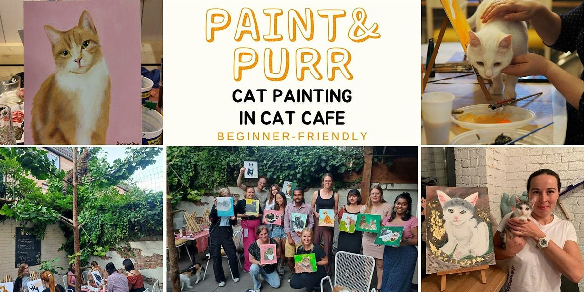 Cat Painting in Cat Cafe Nijmegen - beginner friendly workshop with cats, 20 September | Event in Nijmegen