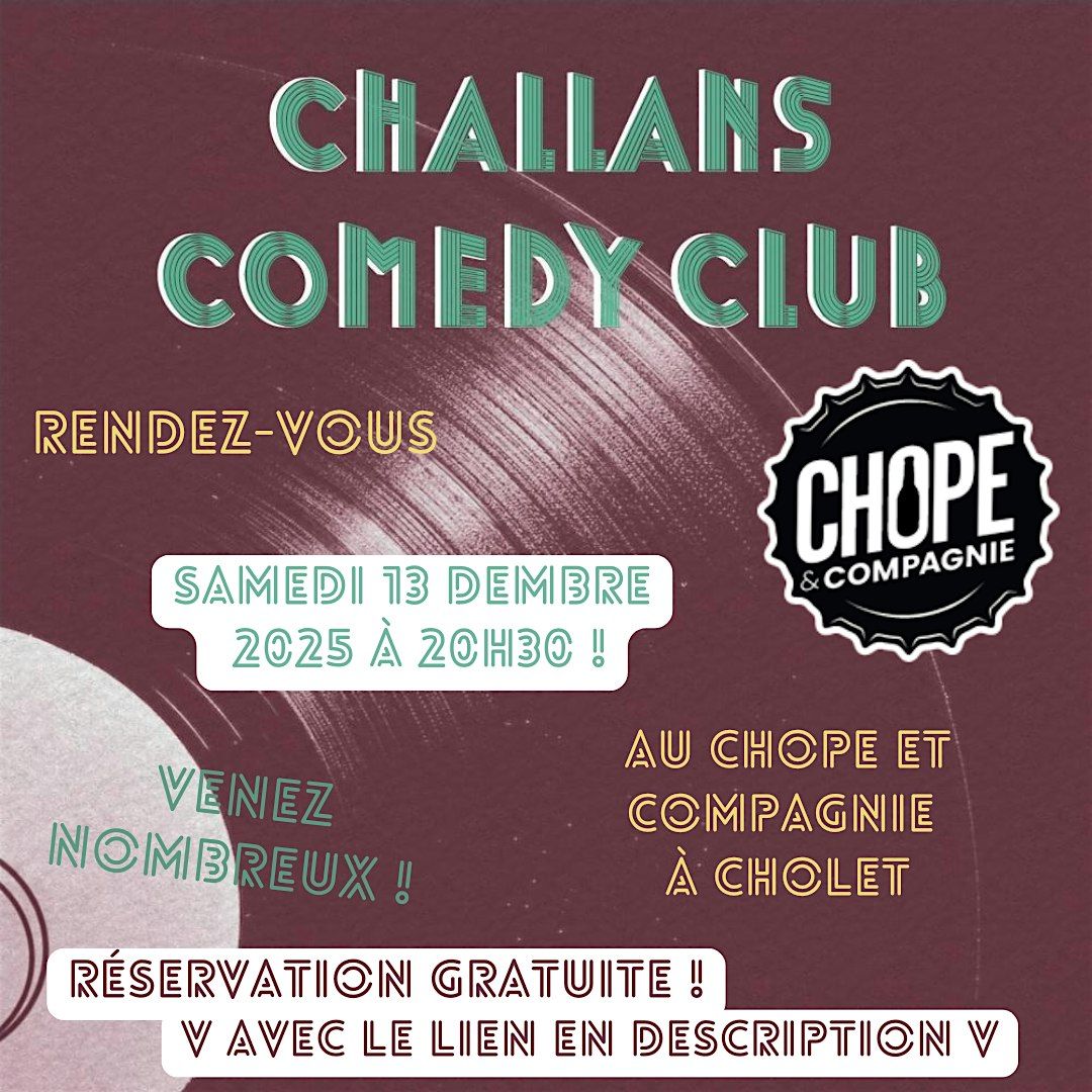 Soirée stand up au Chope et Compagnie de Cholet, 13 December | Event in Cholet | AllEvents