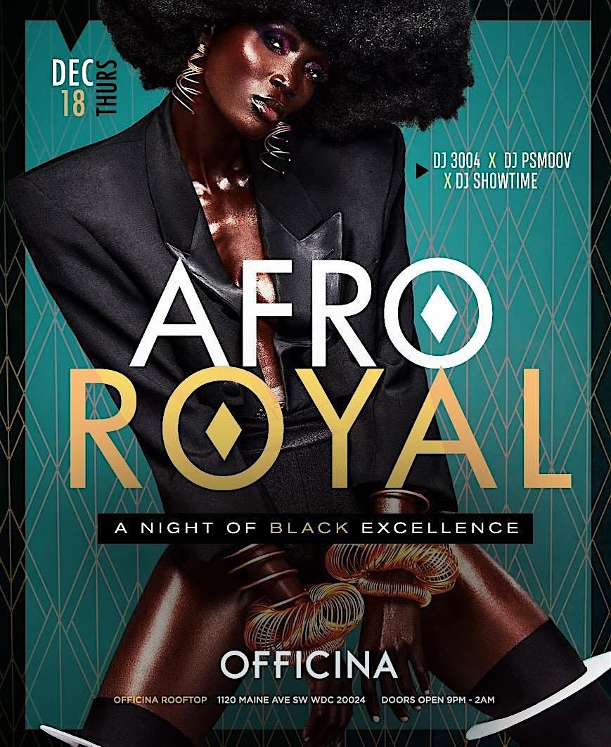AFRO ROYAL Gala: An Upscale Afrobeats Experience @ Officina Rooftop, 18 December | Event in Washington | AllEvents