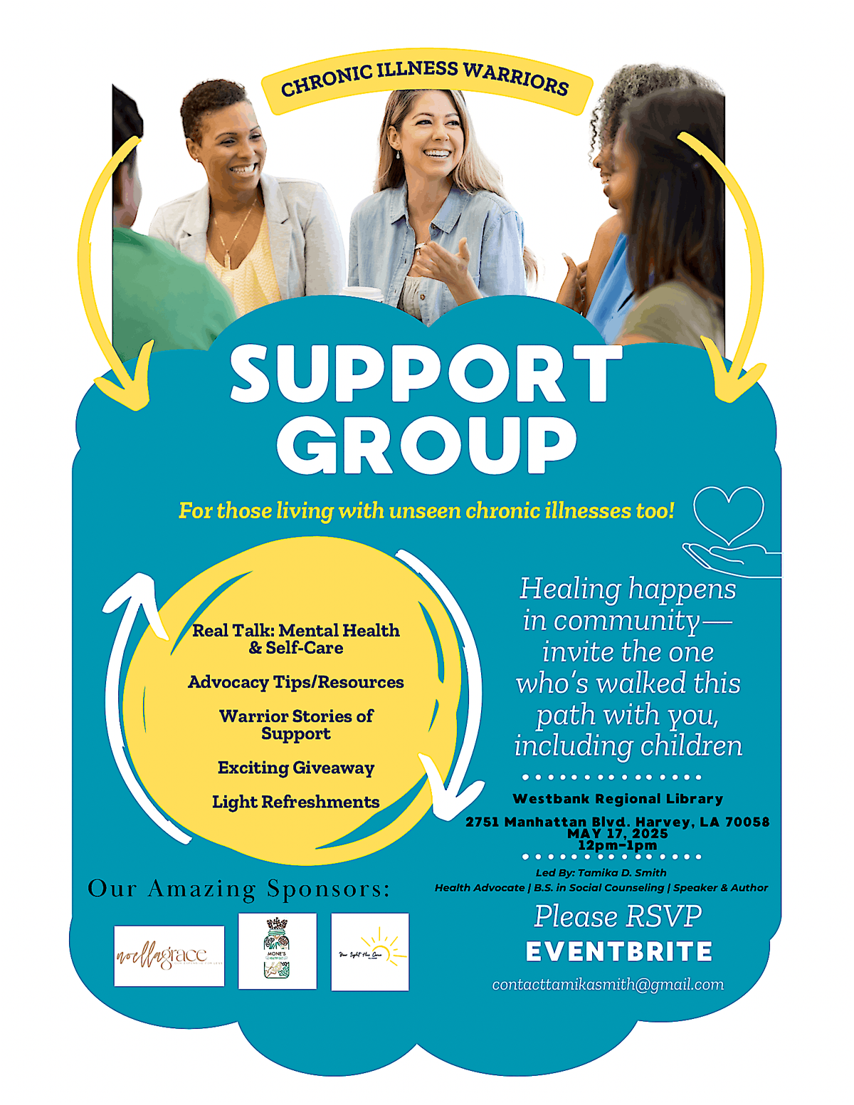 Chronic Illness Warriors Support Group, 17 May | Event in Harvey | AllEvents