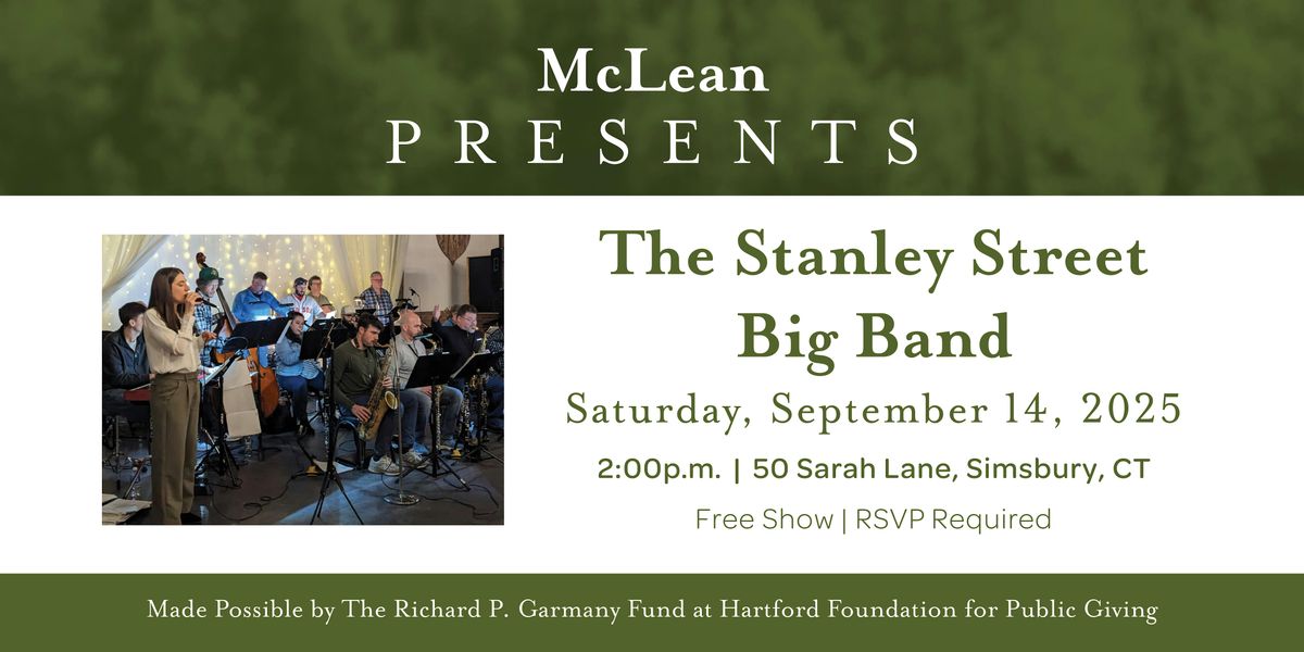 The Stanley Street Big Band, 14 September | Event in Simsbury | AllEvents