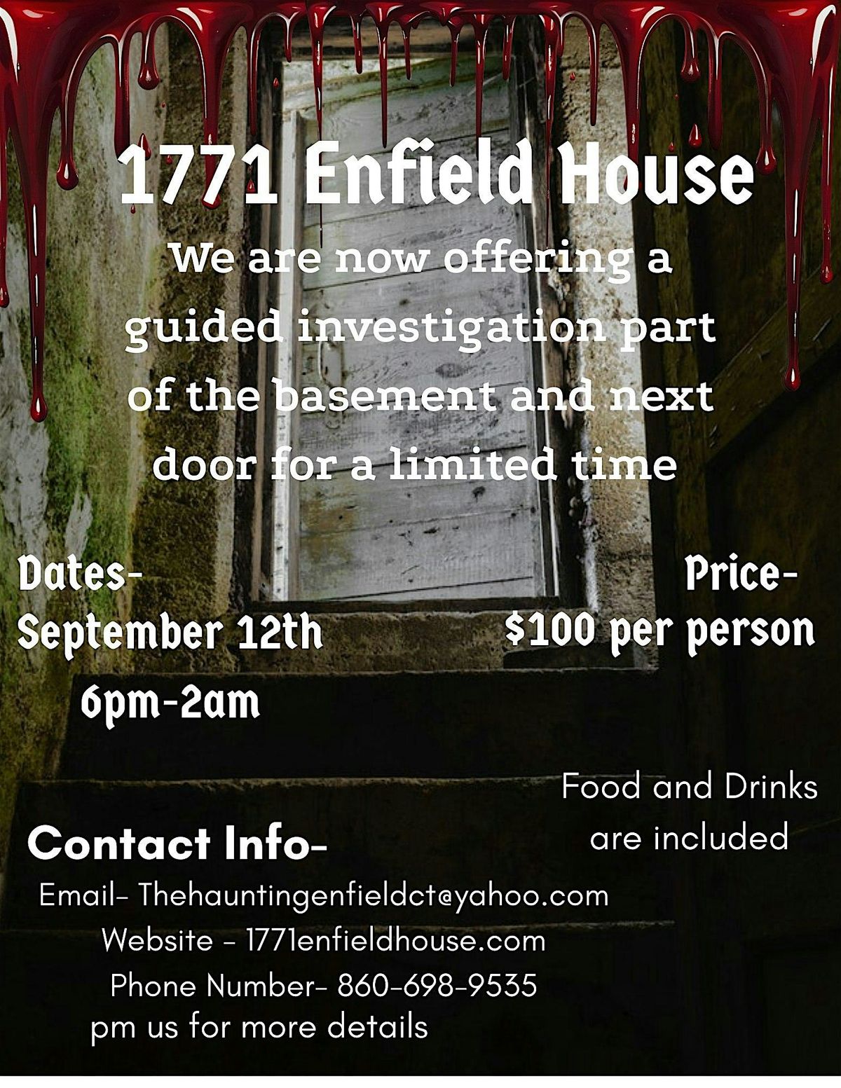 Investigate the basement with The 1771 Enfield House, 12 September | Event in Enfield | AllEvents