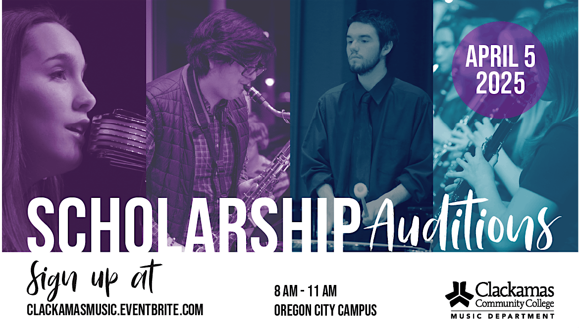 Scholarship Auditions, 5 April | Event in Oregon City | AllEvents