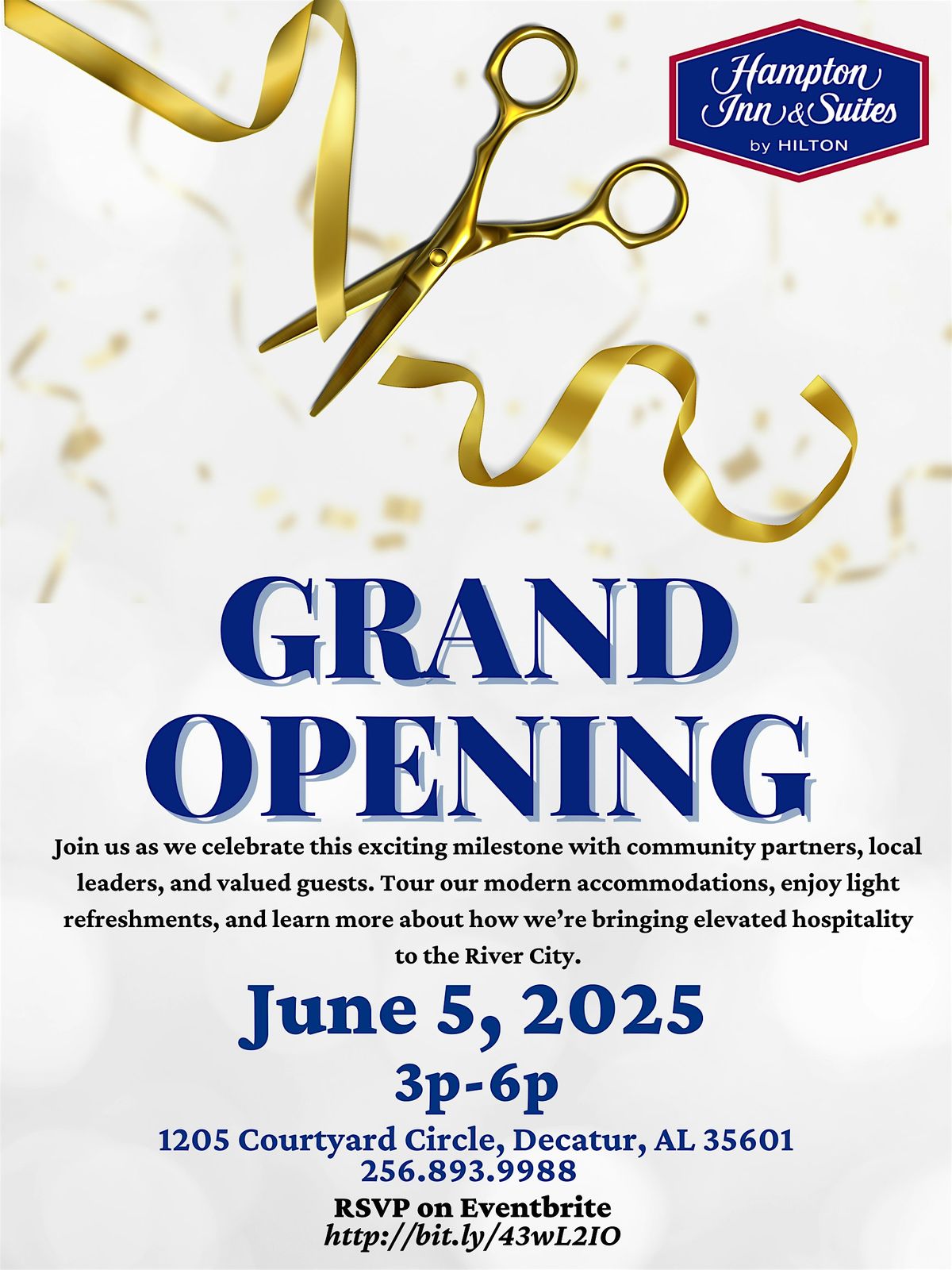 Grand Opening: Hampton Inn & Suites Decatur, 5 June | Event in Decatur | AllEvents