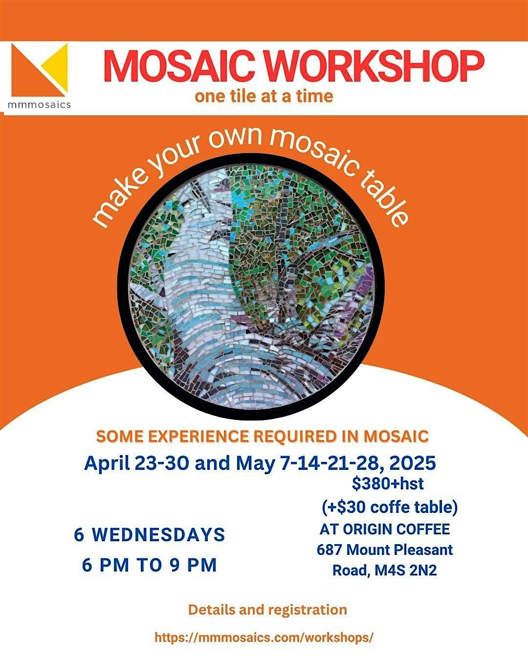 Make Your Own Mosaic Coffee Table, 18 February | Event in Toronto | AllEvents