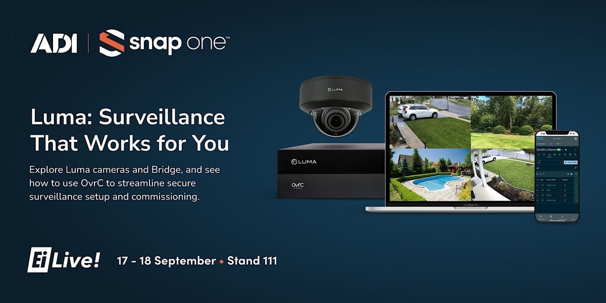 Luma - Surveillance that works for you - EI Live, 18 September | Event in Farnborough | AllEvents