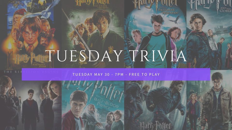 POSTPONED TuesdayTrivia Harry Potter, Edge of the Universe, Omaha