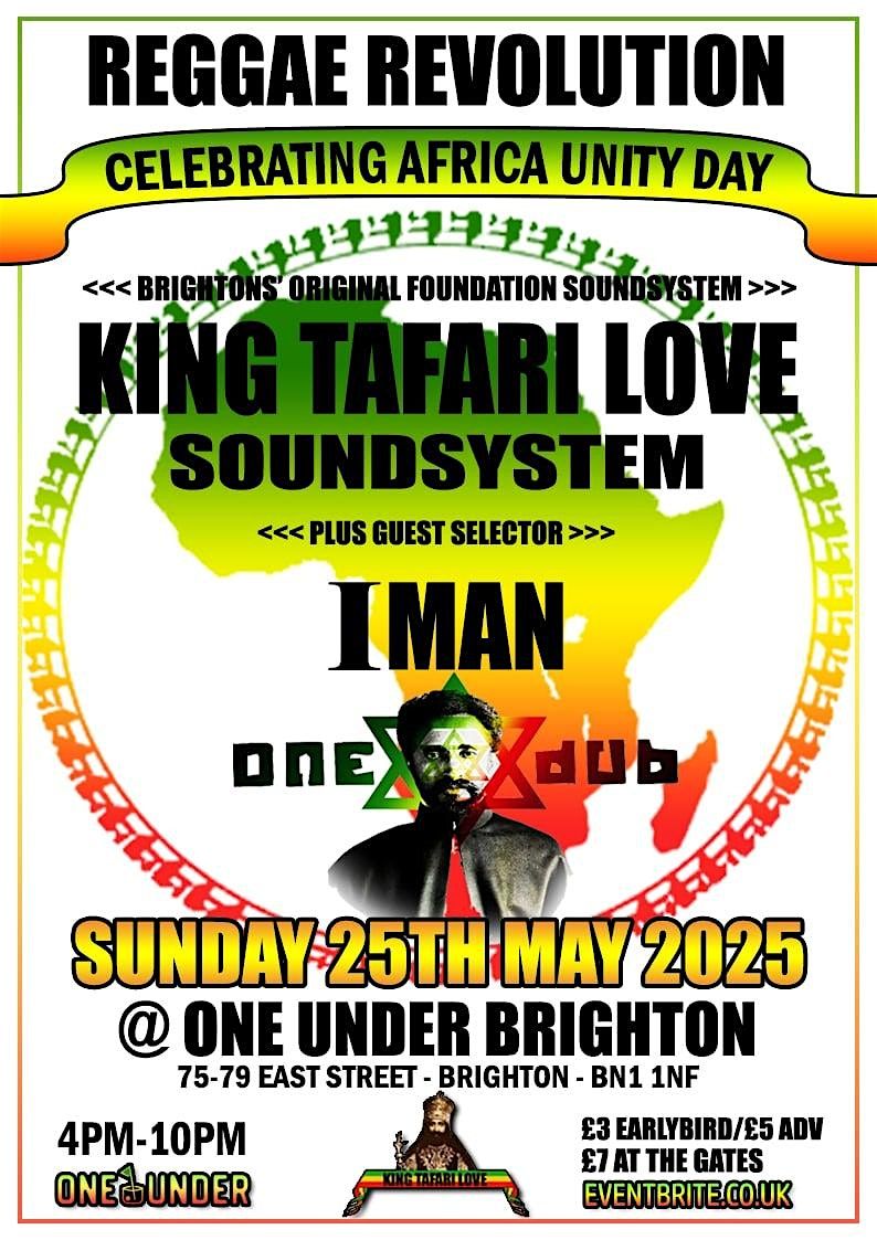 Reggae Revolution - King Tafari Love + Iman (One Dub), 25 May | Event in Brighton and Hove | AllEvents