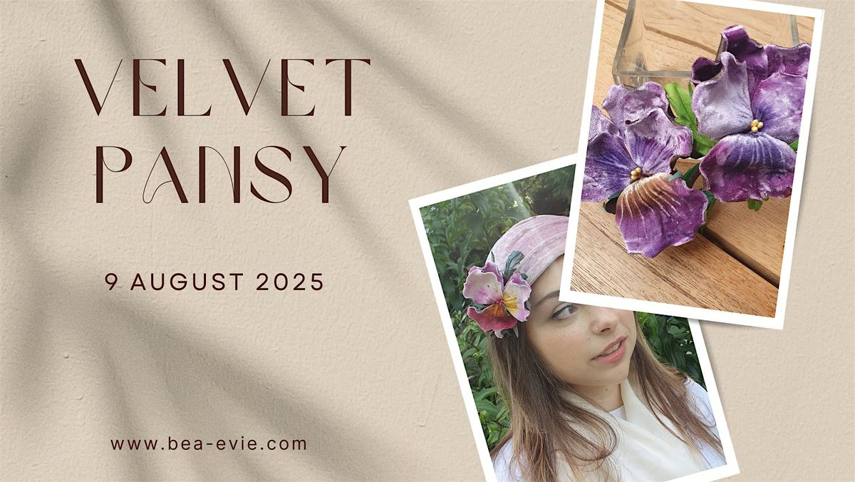 Handmade Velvet Pansy Workshop, 9 August | Event in Seattle | AllEvents