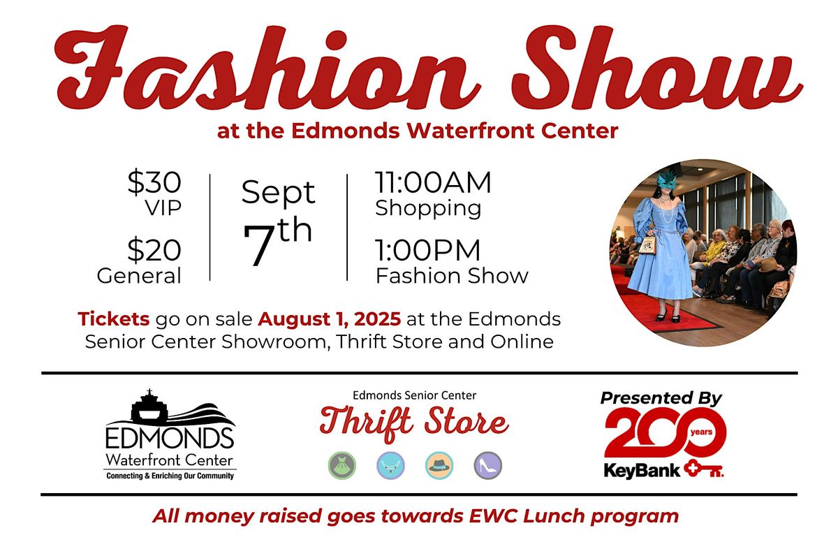 Edmonds Senior Thrift Store Fashion Show!, 7 September | Event in Edmonds | AllEvents