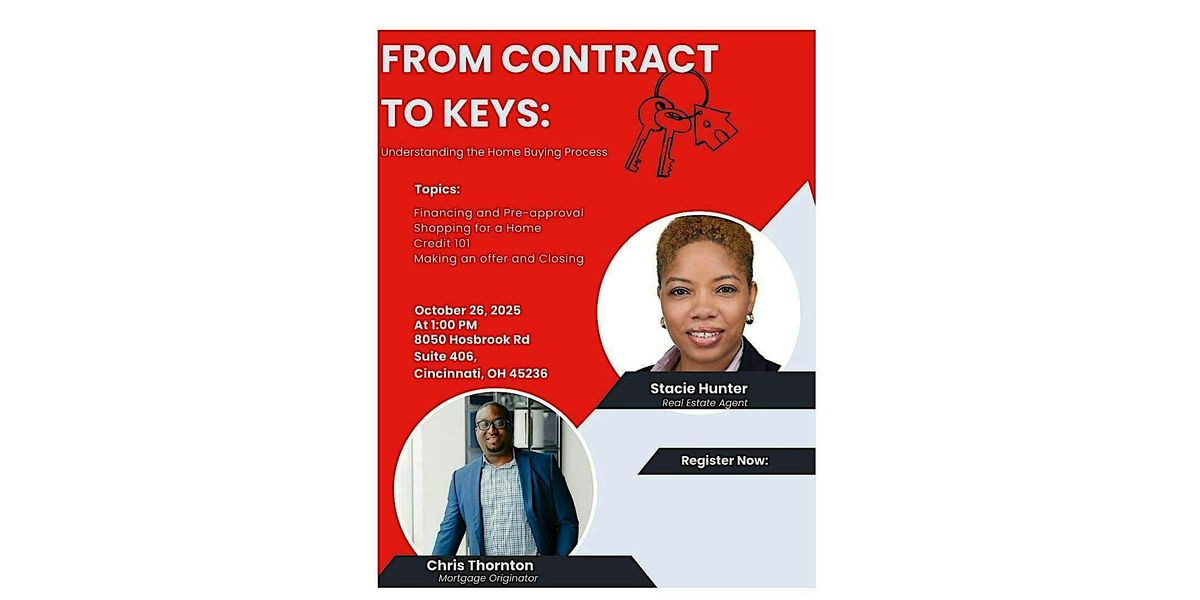 From Contract to Keys: Understanding the Home Buying Process, 26 October | Event in Cincinnati | AllEvents
