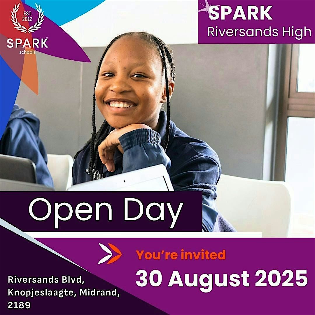 SPARK Riversands High Open Day, 30 August | Event in Midrand | AllEvents