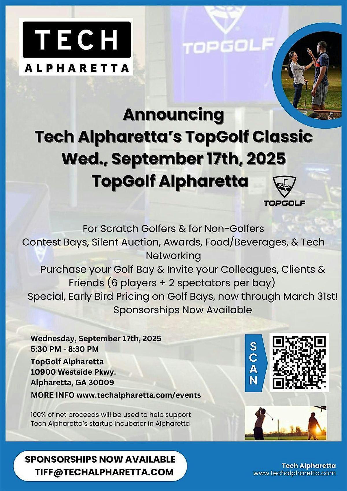 Announcing Tech Alpharetta’s TopGolf Classic, 17 September | Event in Alpharetta | AllEvents