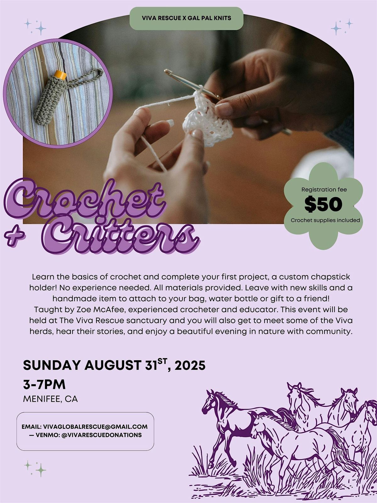Crochet and Critters, 31 August | Event in Menifee | AllEvents