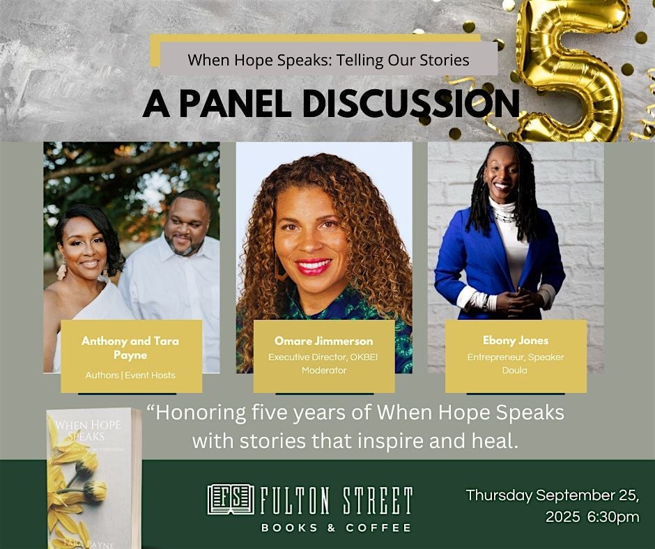 When Hope Speaks: Telling Our Story A Panel Discussion | Event in Tulsa | AllEvents