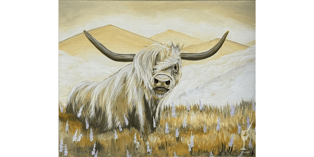 Wild Highland Bull - Paint and Sip in Houston | Classpop!™, 3 August | Event in Pasadena | AllEvents