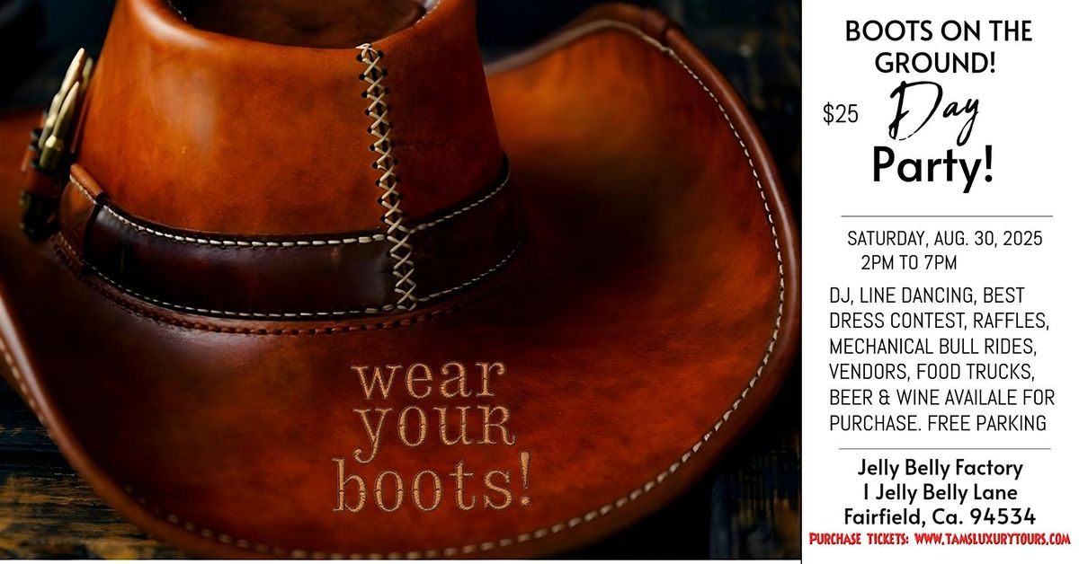 BOOTS ON THE GROUND DAY PARTY!, 30 August | Event in Fairfield | AllEvents