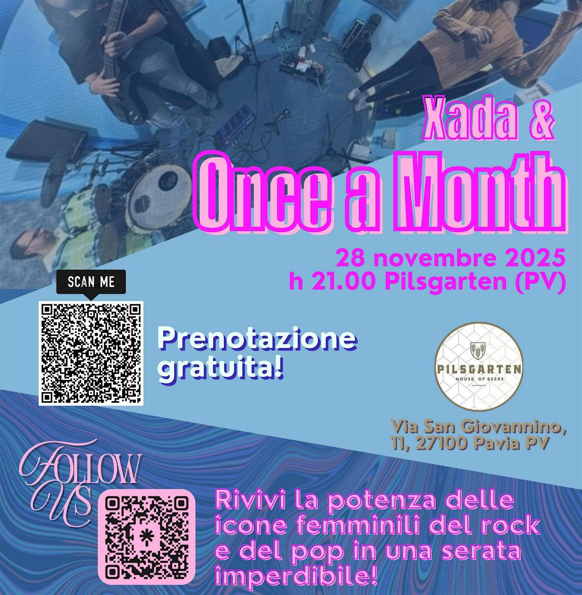 Xada - LIve in Pavia con la Onceamonth Band, 28 November | Event in Pavia | AllEvents