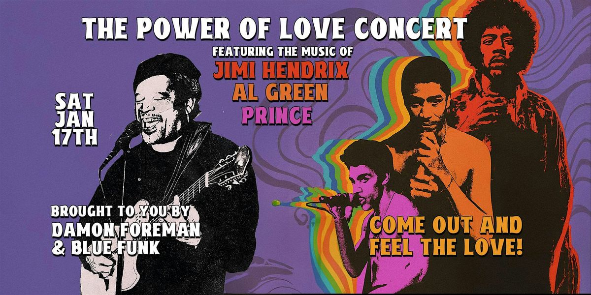 Damon Foreman & Blue Funk: The Power of Love Concert, 17 January | Event in Columbia | AllEvents