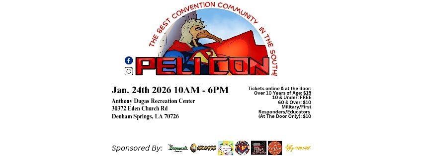 Peli Con 2026, 24 January | Event in Denham Springs | AllEvents
