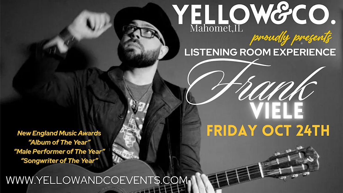 Listening Room show with Singer/Songwriter Frank Viele, 24 October | Event in Mahomet | AllEvents