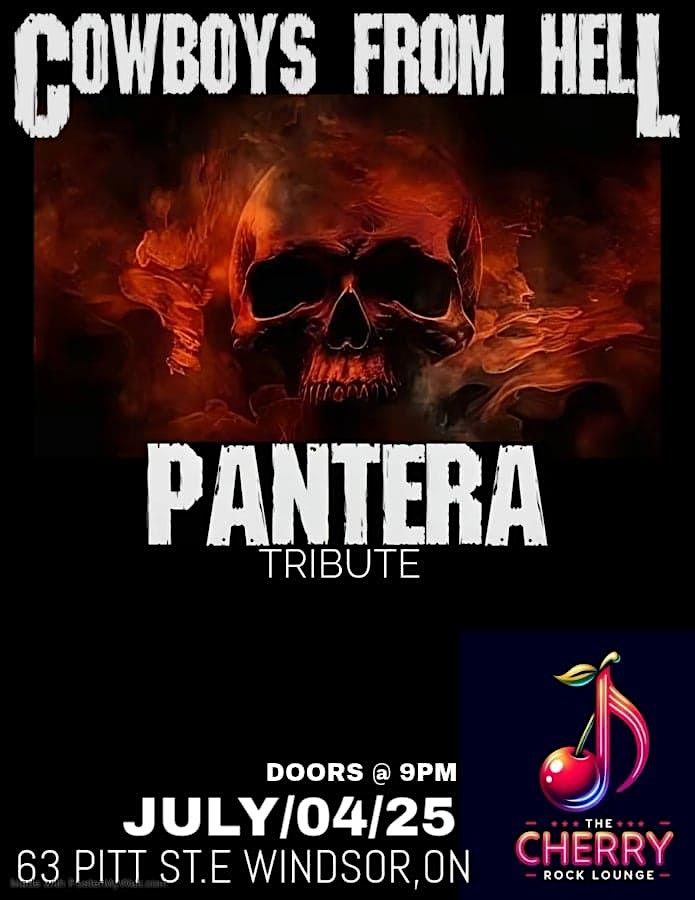 Cowboys From Hell - Tribute to Pantera, 4 July | Event in Windsor | AllEvents
