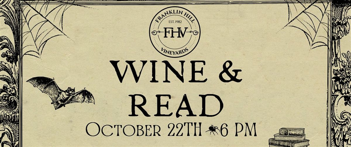 October Wine & Read, 22 October | Event in Bethlehem | AllEvents