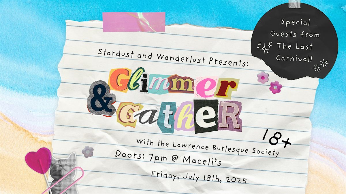 Glimmer & Gather, 18 July | Event in Lawrence | AllEvents