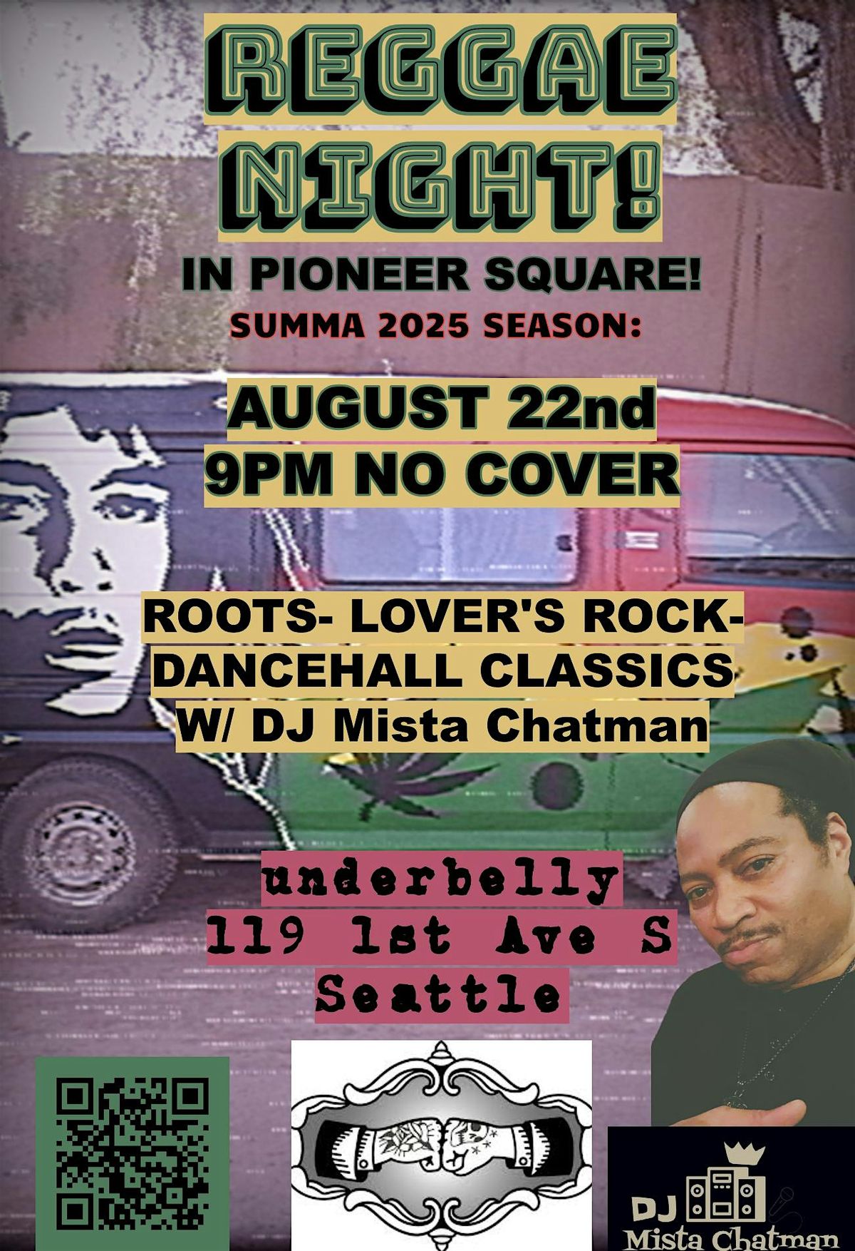 REGGAE NIGHT! in Pioneer Square, 22 August | Event in Seattle | AllEvents