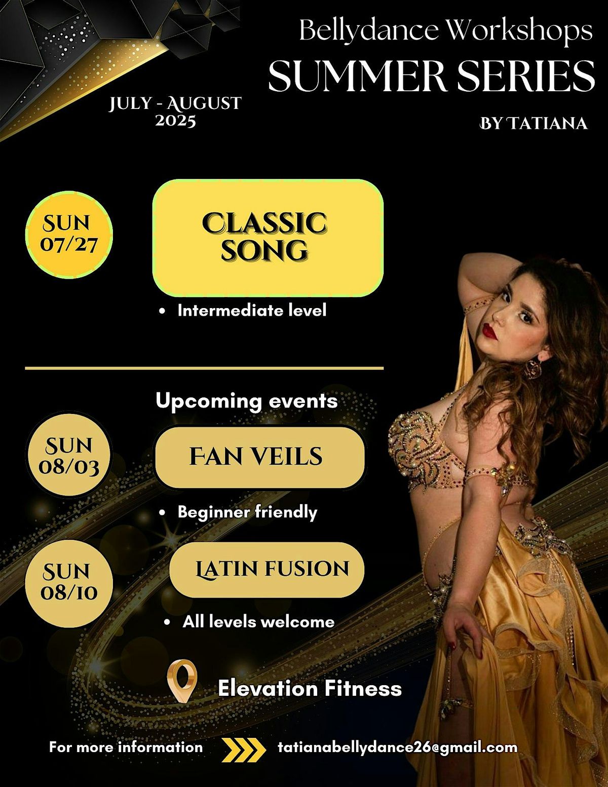 Bellydance Workshops - Summer Series - Classic Song, 27 July | Event in Easton | AllEvents