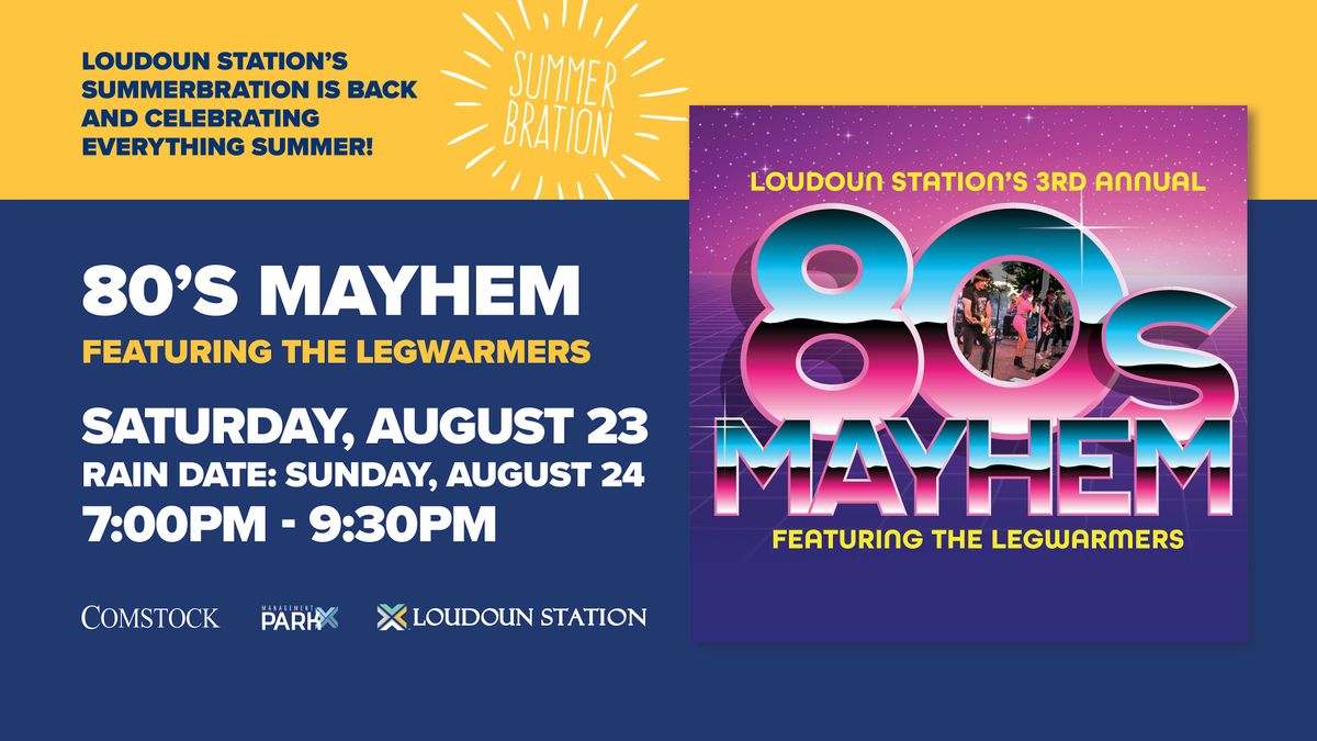 80's Mayhem featuring THE LEGWARMERS - FREE EVENT, 23 August | Event in Ashburn | AllEvents