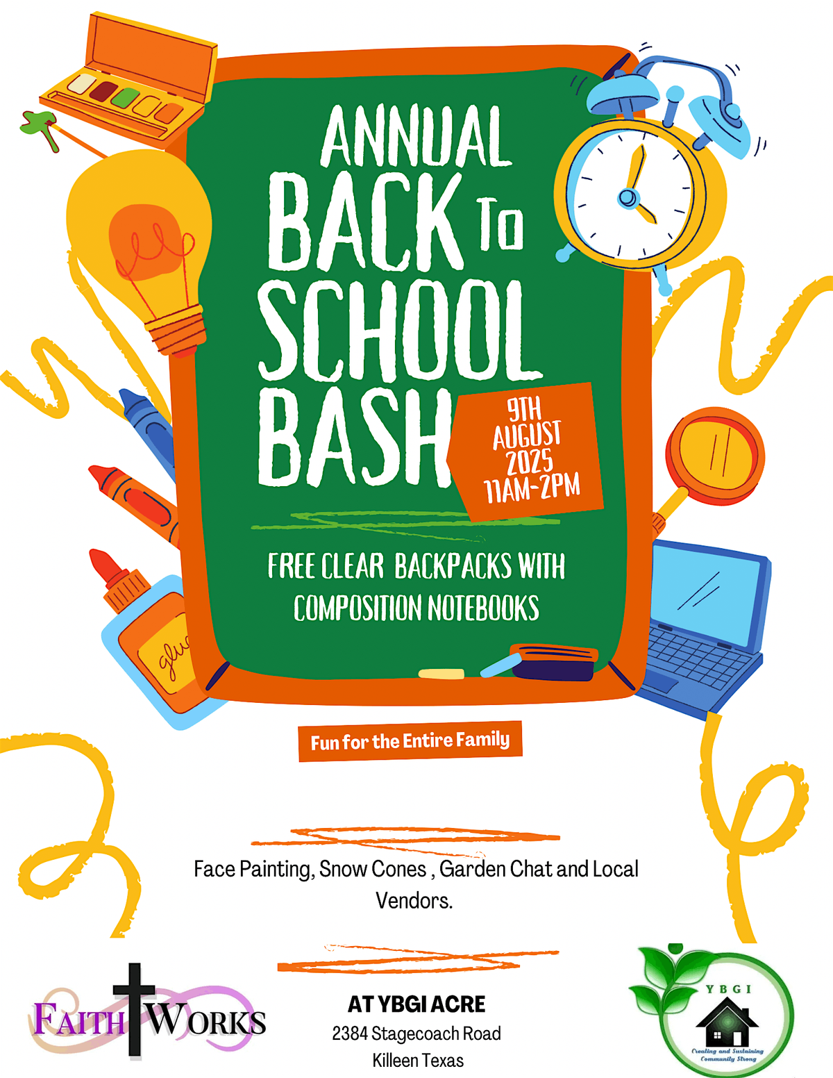 FaithWorks Back to School Bash, 9 August | Event in Killeen | AllEvents