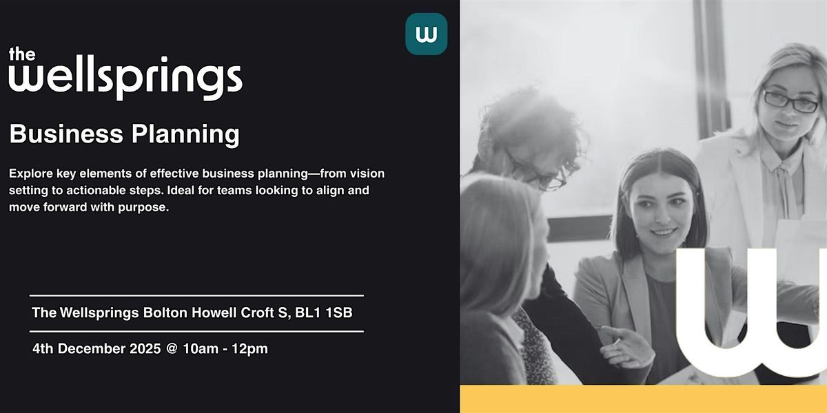 Power Up Your Business: Strategic Planning Workshop for Growth & Impact, 4 December | Event in Bolton