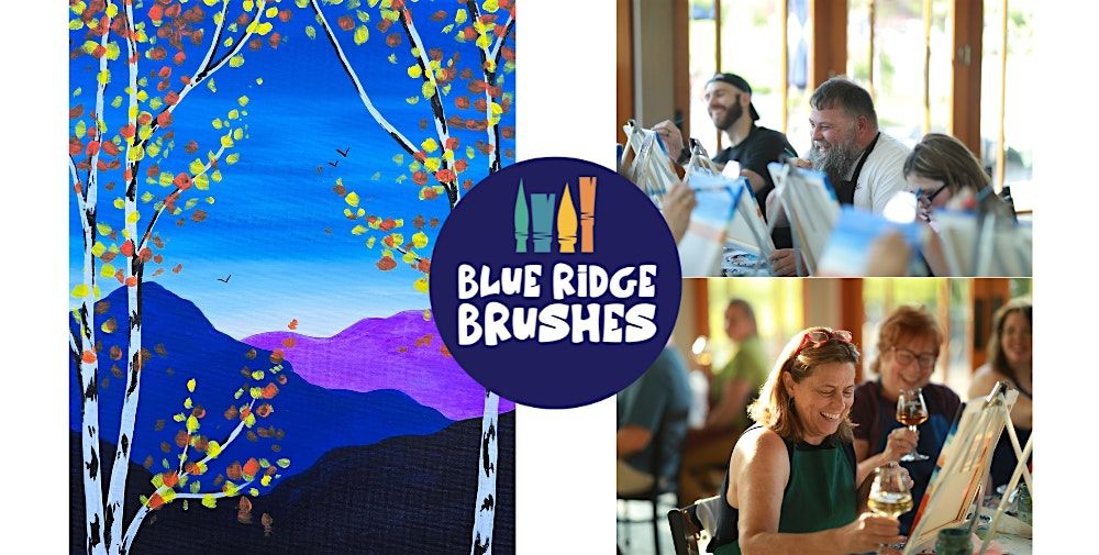 Paint + Sip: "Golden Birch View" at Ellie's Country Club, 18 November | Event in Charlottesville