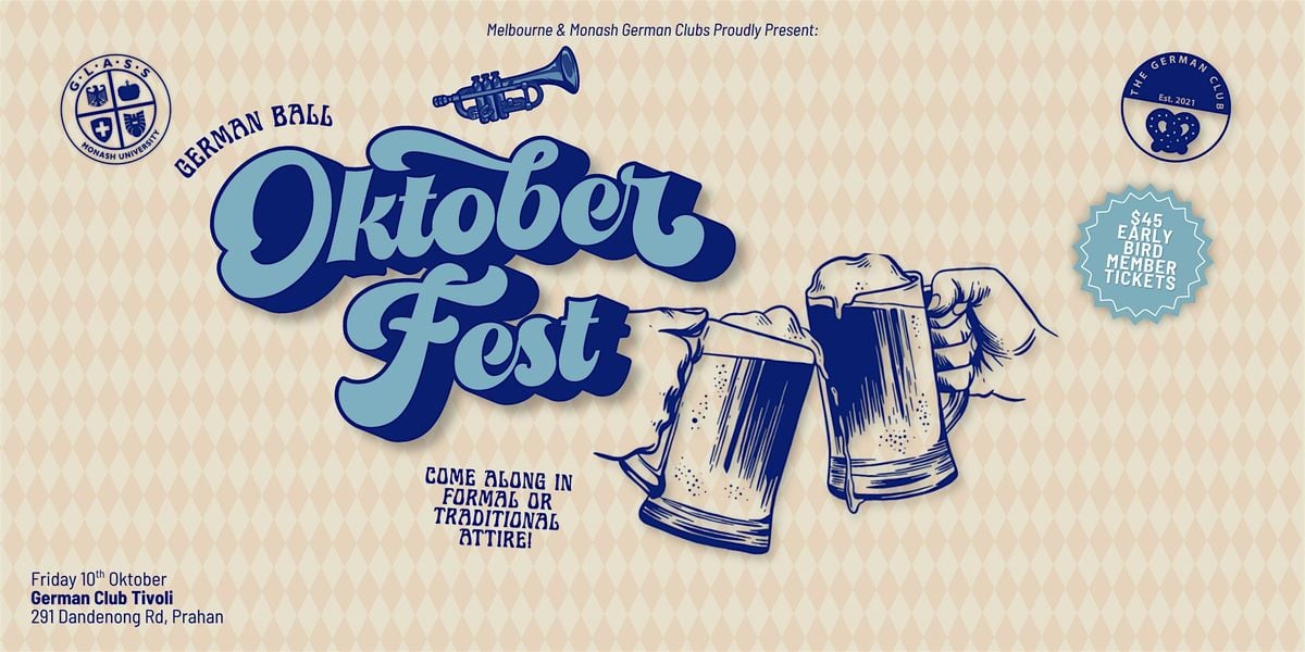 2025 Oktoberfest Ball - GLASS & UniMelb, 10 October | Event in Prahran | AllEvents