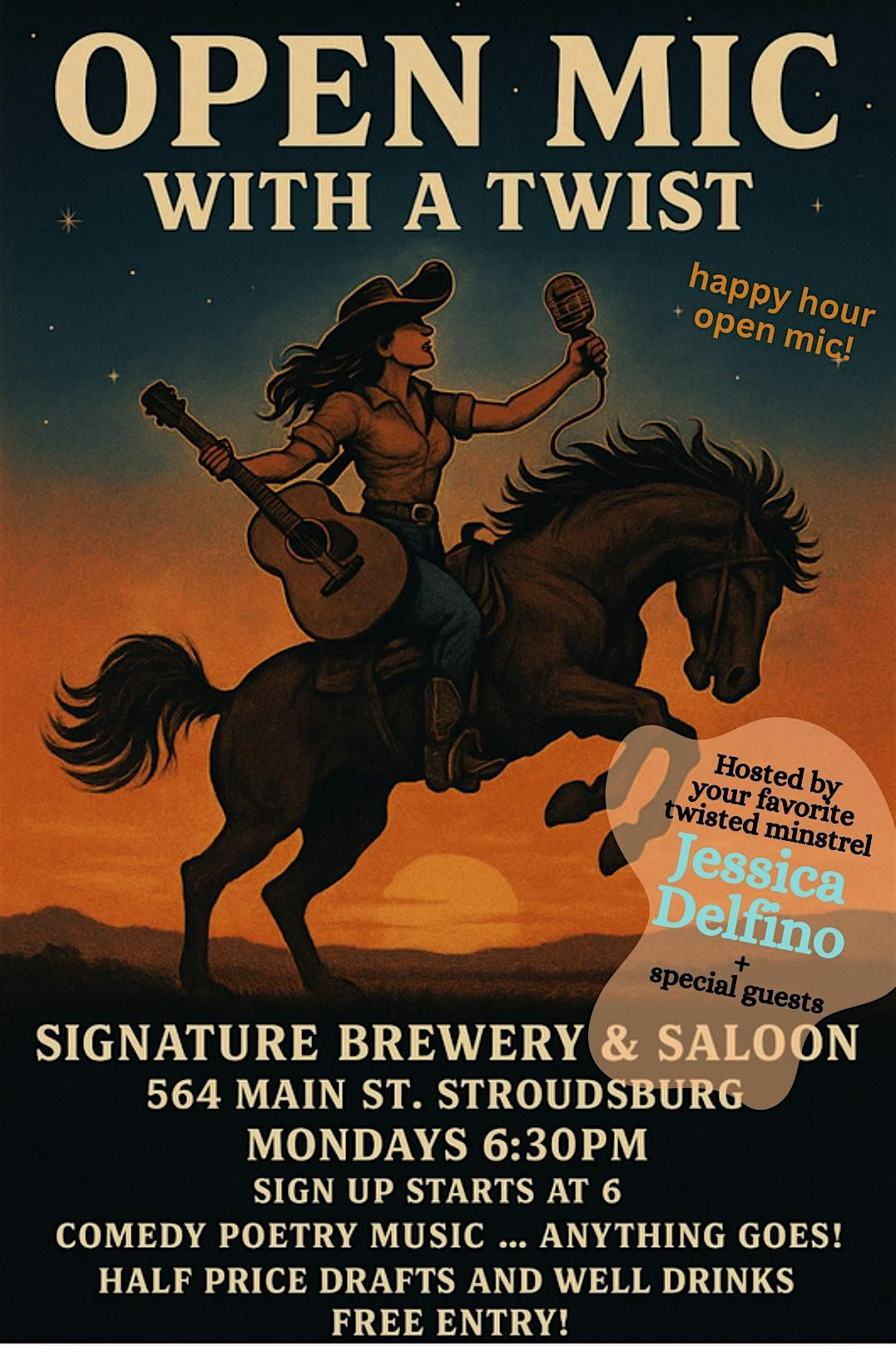 Open Mic with a Twist | Event in Stroudsburg | AllEvents