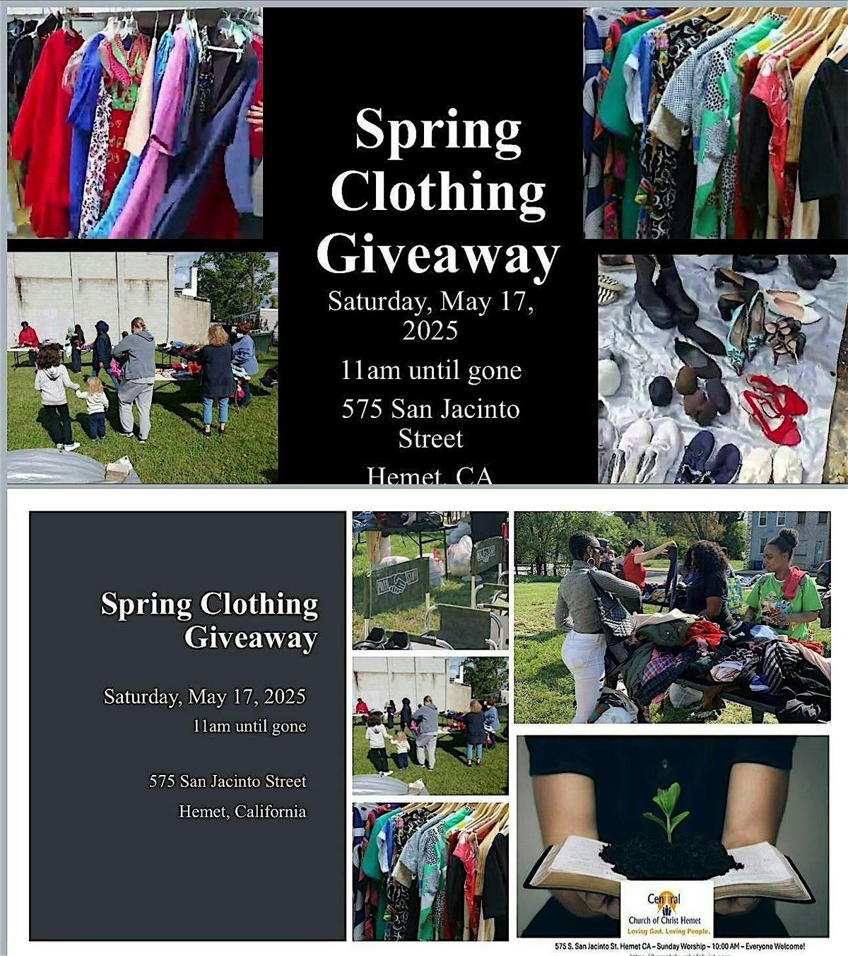 Spring Clothing Giveaway, 17 May | Event in Hemet | AllEvents