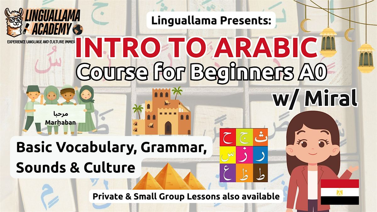 Intro to Arabic | First Steps | Beginner A0 | Event in Hackensack | AllEvents