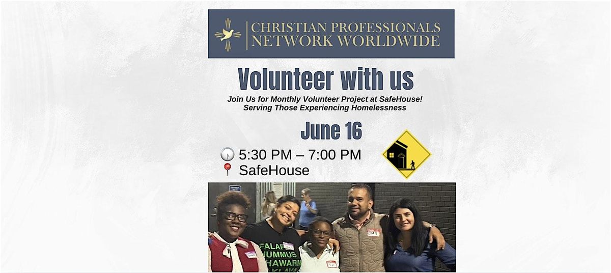Christian Professionals Network Volunteer With Us, 16 June | Event in Atlanta | AllEvents
