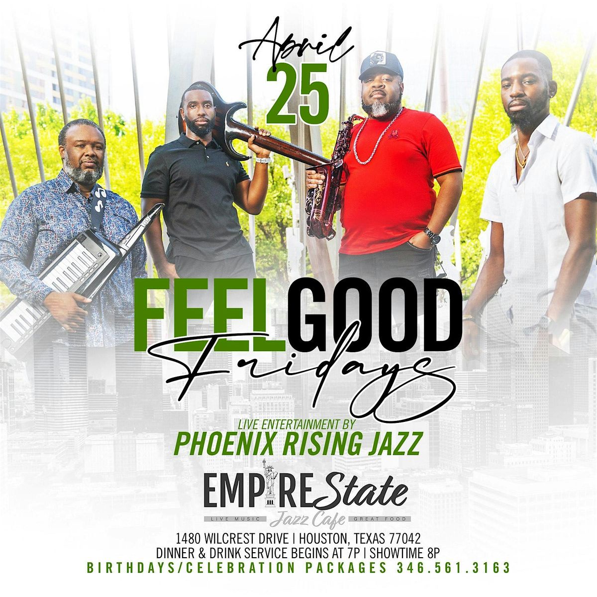 4/25 Feel Good Fridays with Phoenix Rising, Empire State Jazz Cafe ...